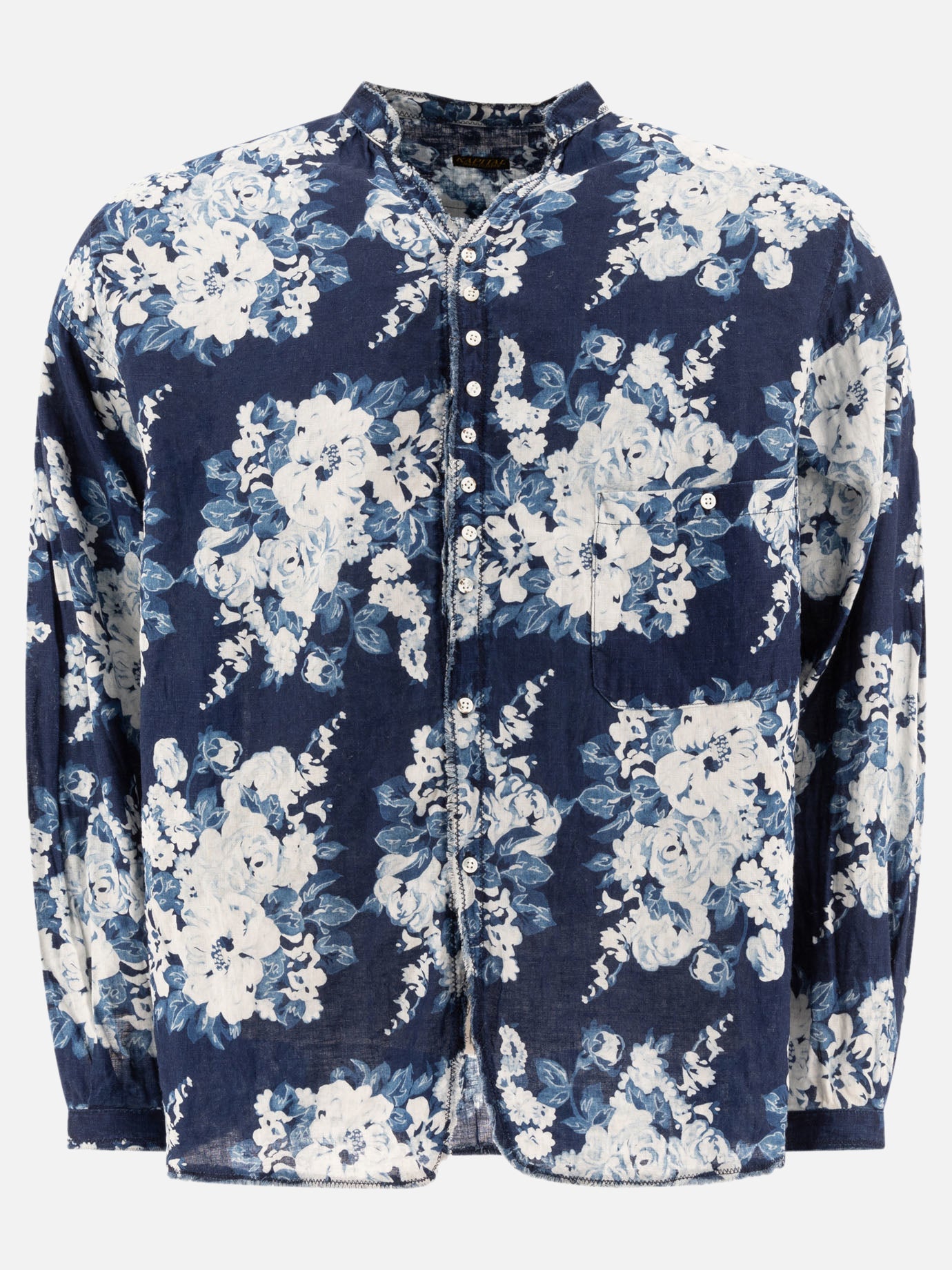 KAPITAL Camicia &quot;Champetre Discharge&quot; 15004509_2 Blue thumbnail_1