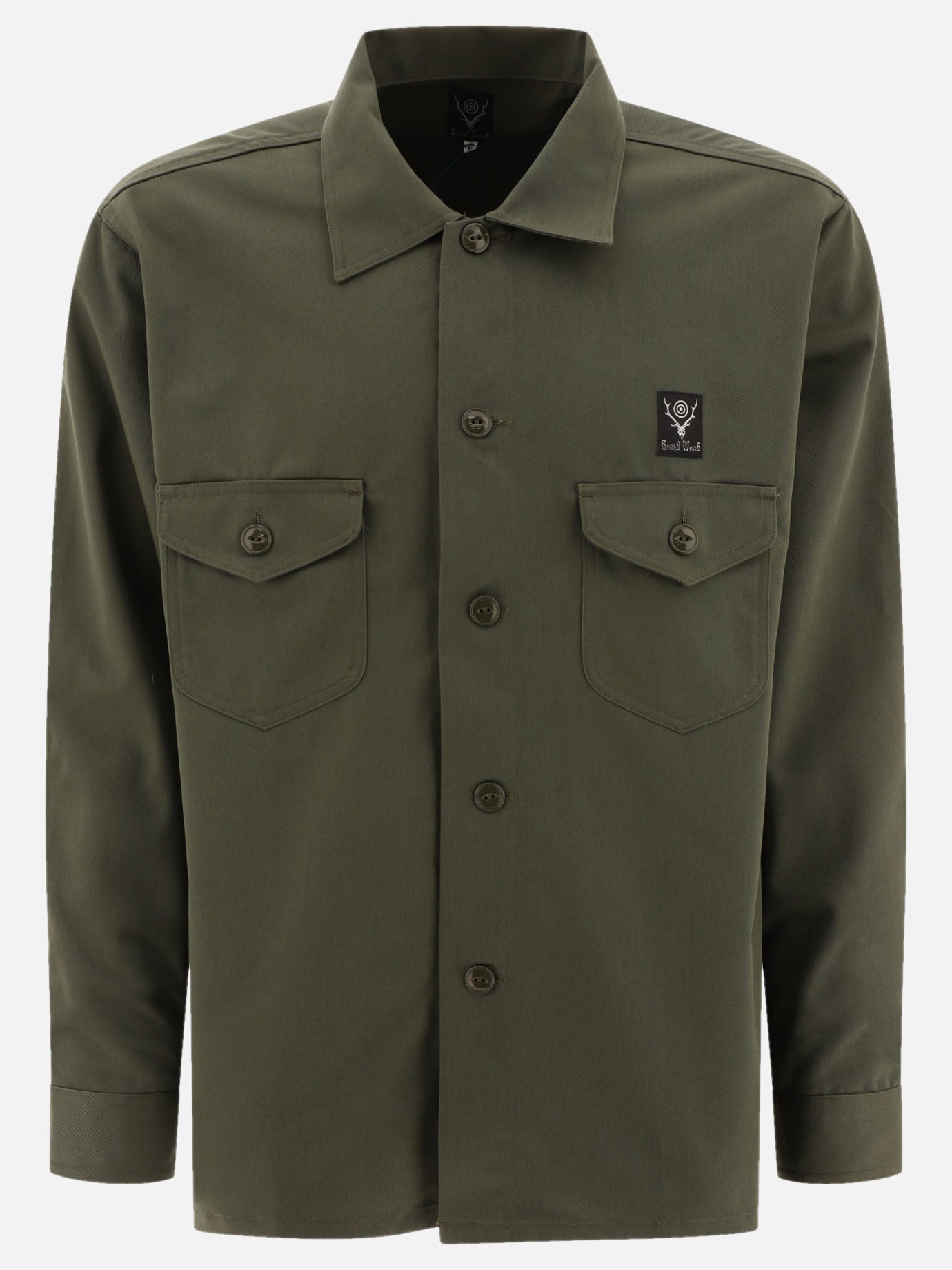 South2 West8 "Smokey" shirt Green