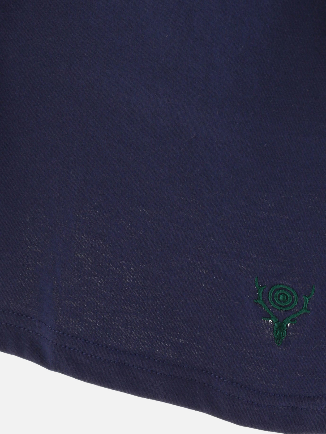 Tシャツ・カットソー SOUTH2 WEST8 FW24 Embroidered t-shirt (OT611 B-NAVY) South2 West8 Embroidered t-shirt Blue - Men | VIETTI Online