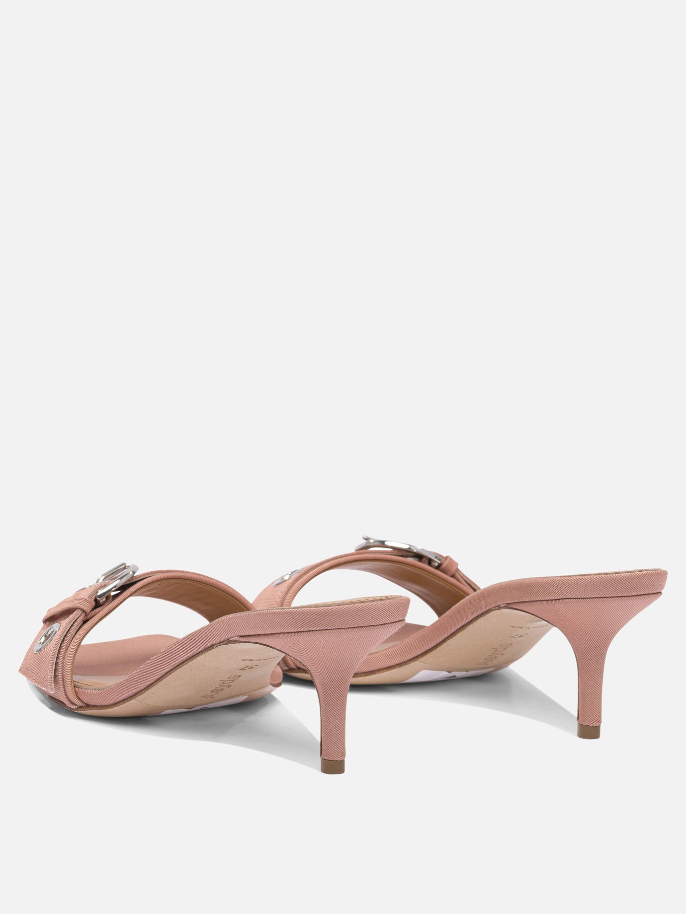 Heeled sandals 100% fabric - 100% leather  Pink - Aeyde Women | PDP | VIETTI Online Store | Zoom-Modal_4
