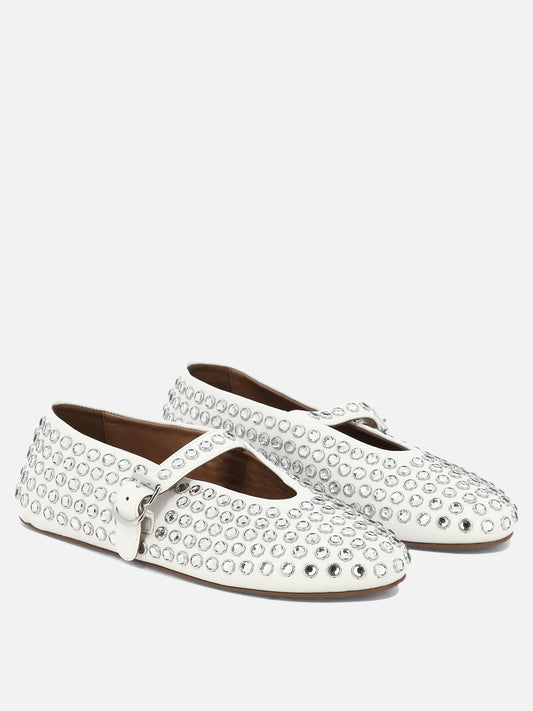 Alaïa Ballerine con strass 10096748_37 White 2