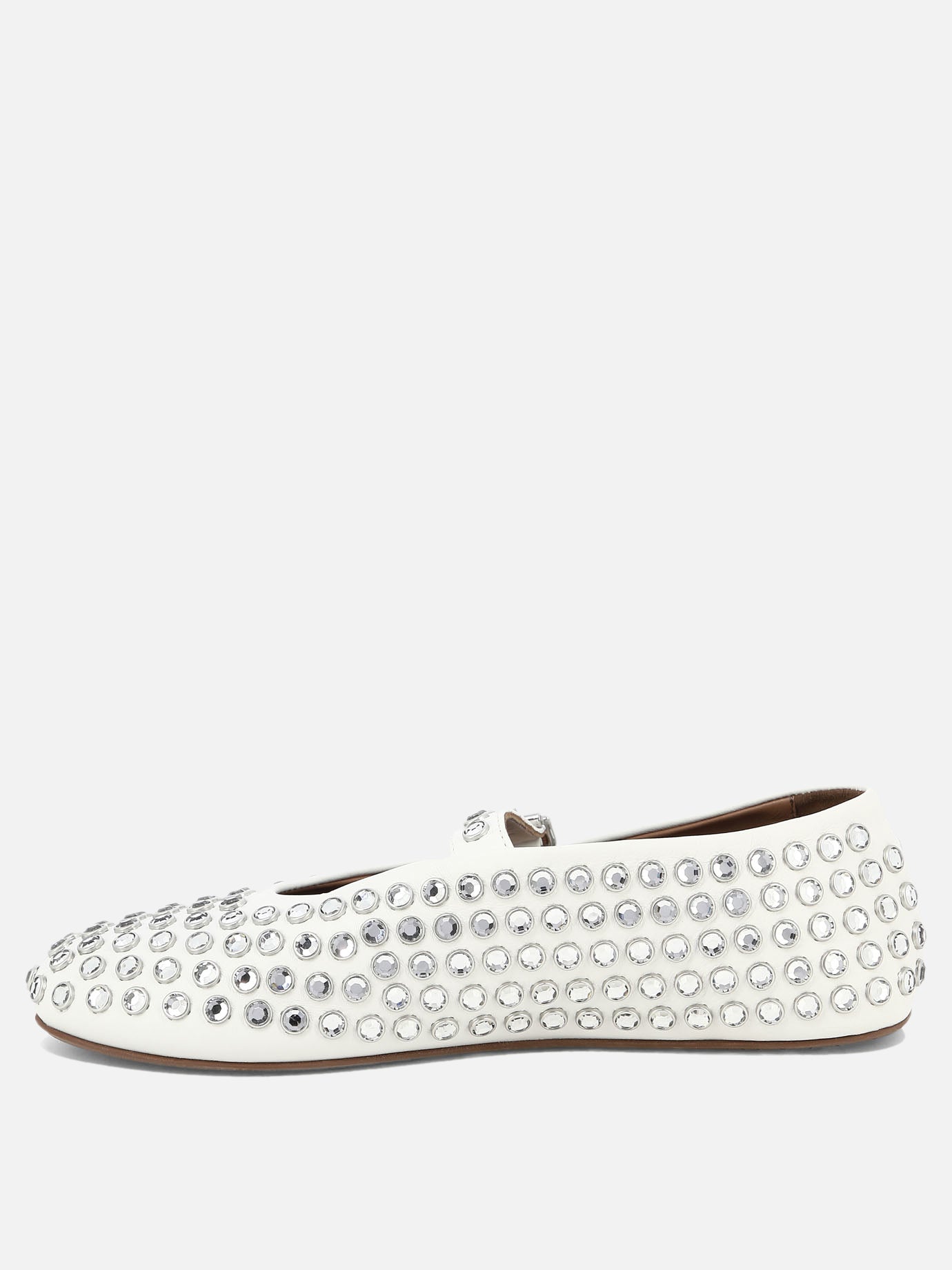 Alaïa Ballerine con strass 10096748_37 White thumbnail_3
