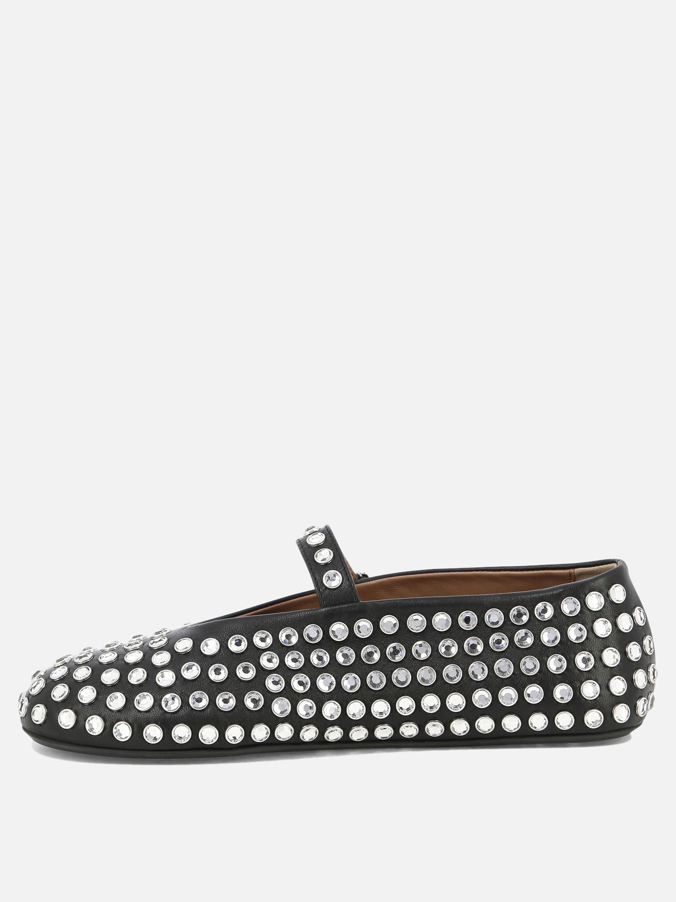 Alaïa Ballerine con strass 15620015_37 Black thumbnail_3