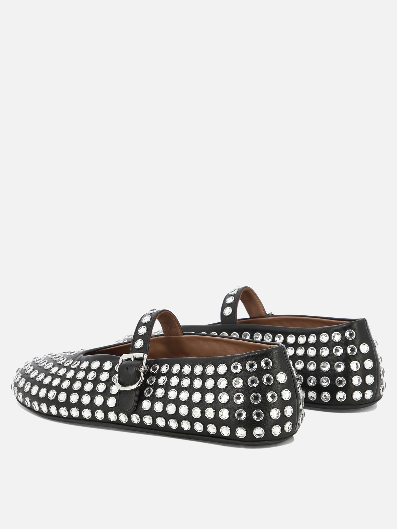 Alaïa Ballerine con strass 15620015_37 Black thumbnail_4