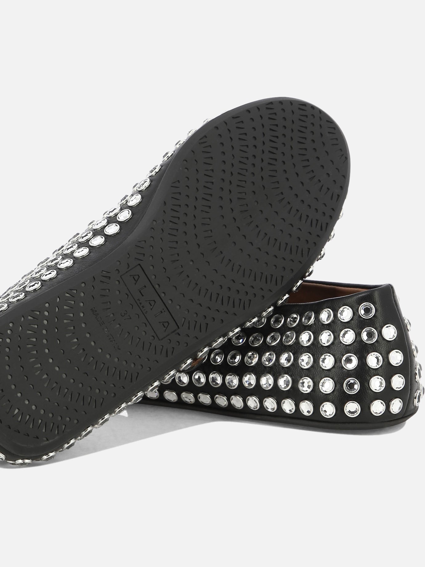 Alaïa Ballerine con strass 15620015_37 Black thumbnail_5