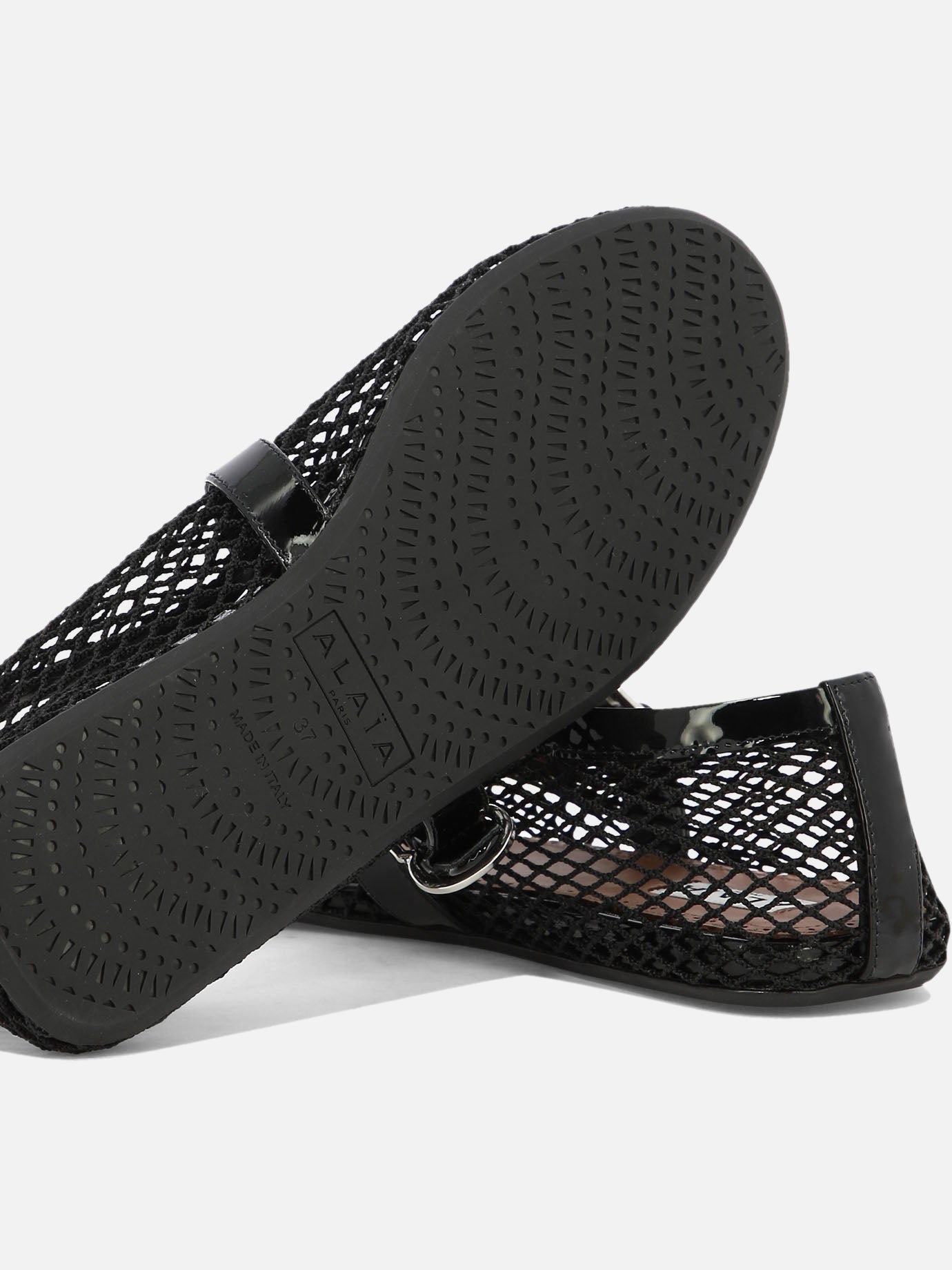 Alaïa Mesh ballet flats Black