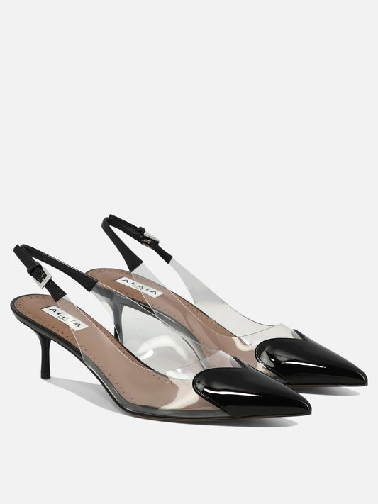 Alaïa Slingback "Cœur" 55mm 11351026_38 Black 2