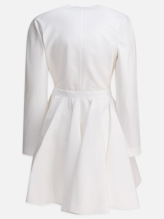 Alaïa Abito corto asimmetrico 11656783_36 White 2
