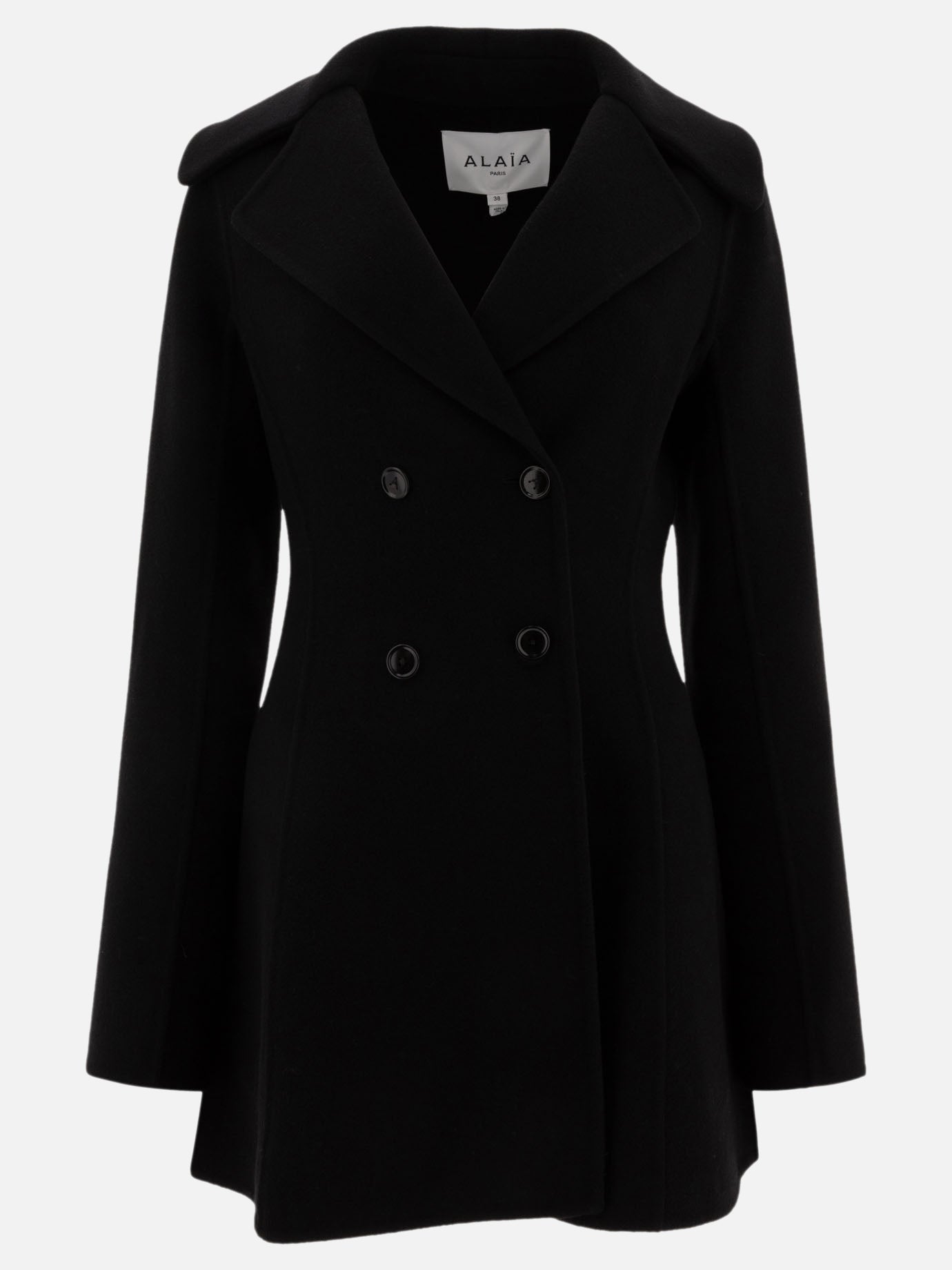 Alaïa Double-breasted coat Black
