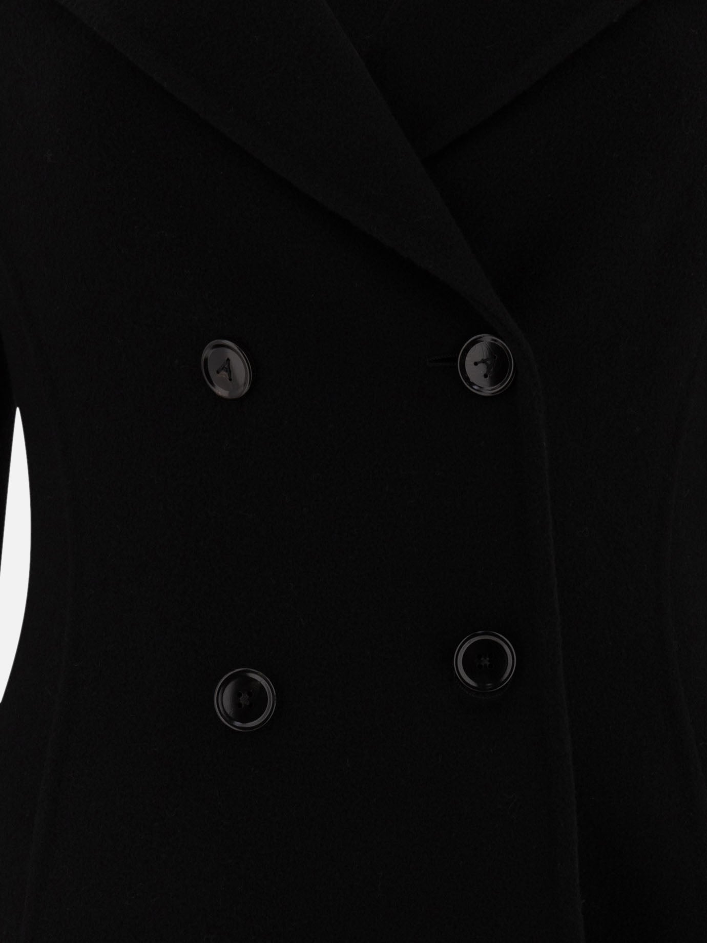 Alaïa Double-breasted coat Black