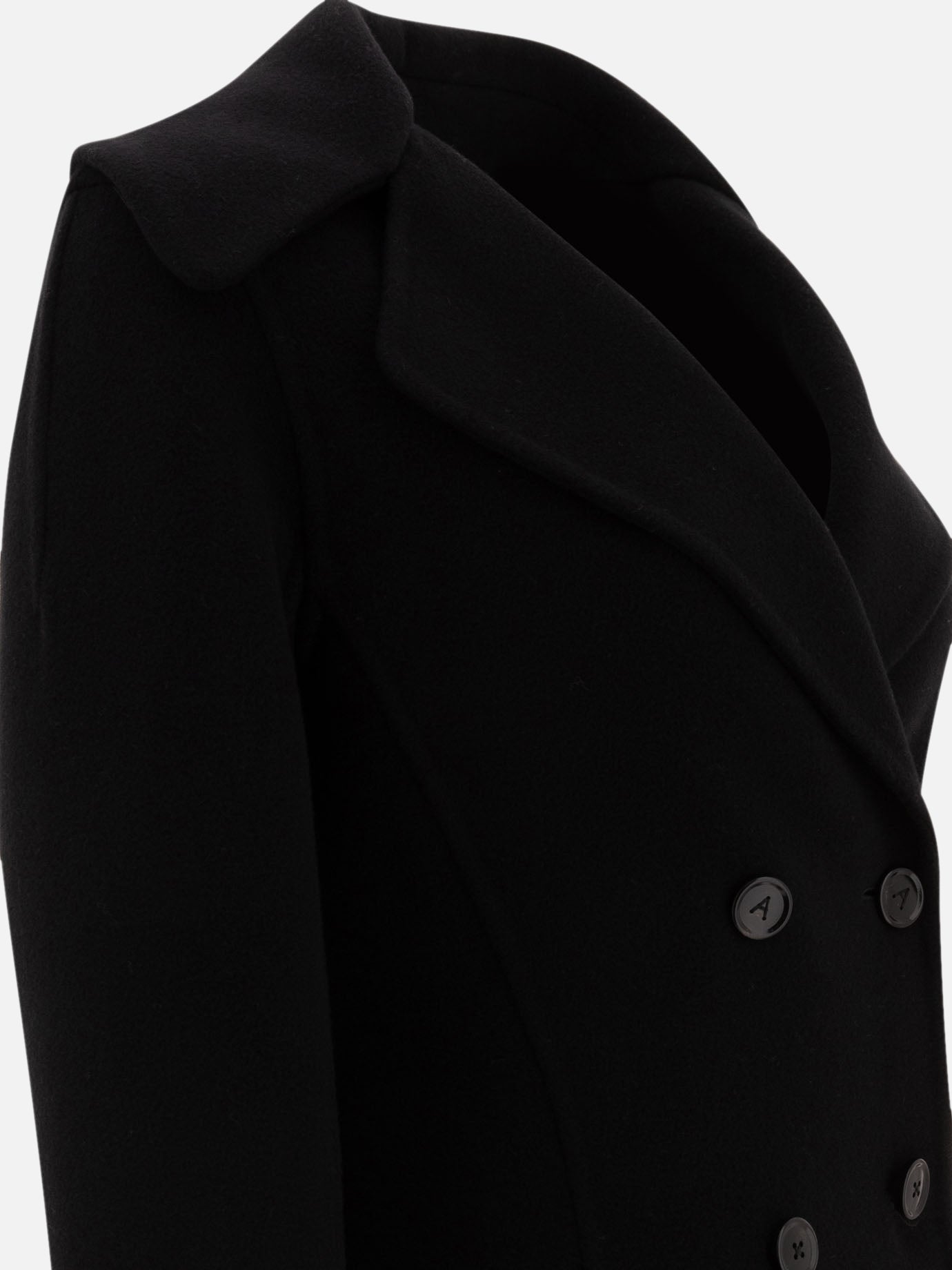 Alaïa Double-breasted coat 19095157_36 Black thumbnail_4