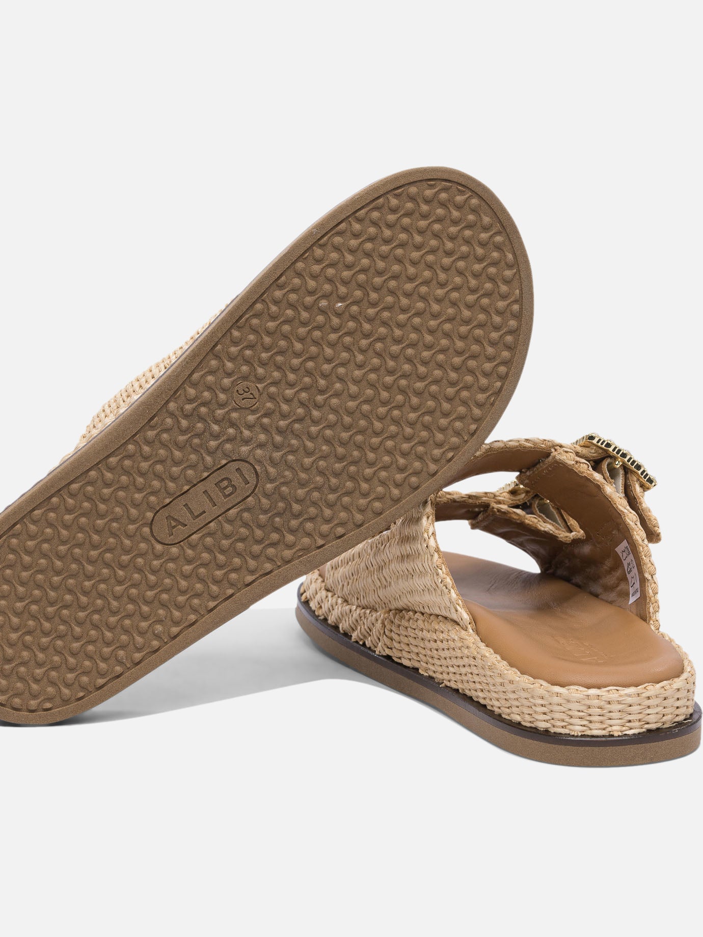 Flat sandals 100% rafia - 100% rubber  Beige - Alibi Women | PDP | VIETTI Online Store | Zoom-Modal_5
