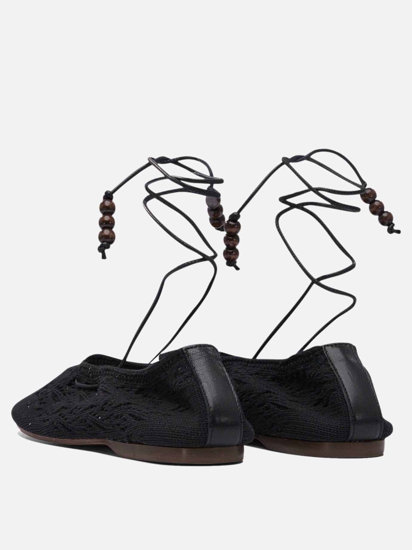 Ballerine classiche 50% relycled cotton 50% recycled polyester - 100% neolite  Nero - Alohas Donna | PDP | VIETTI Online Store | Zoom-Modal_4
