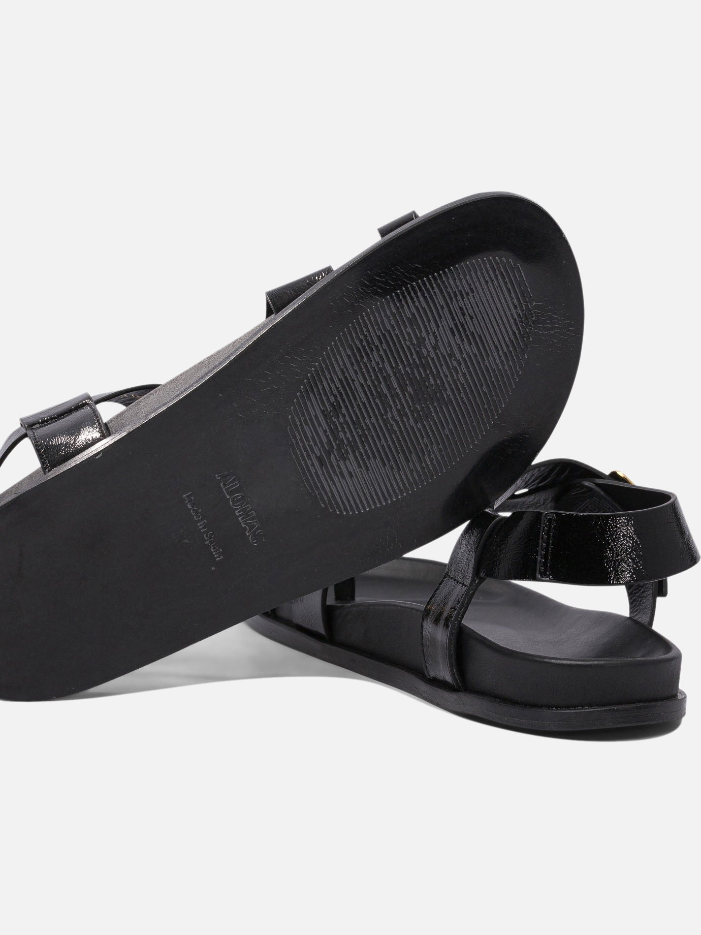 Sandali bassi 100% cow leather - 100% cuerolite  Nero - Alohas Donna | PDP | VIETTI Online Store | thumbnail_5