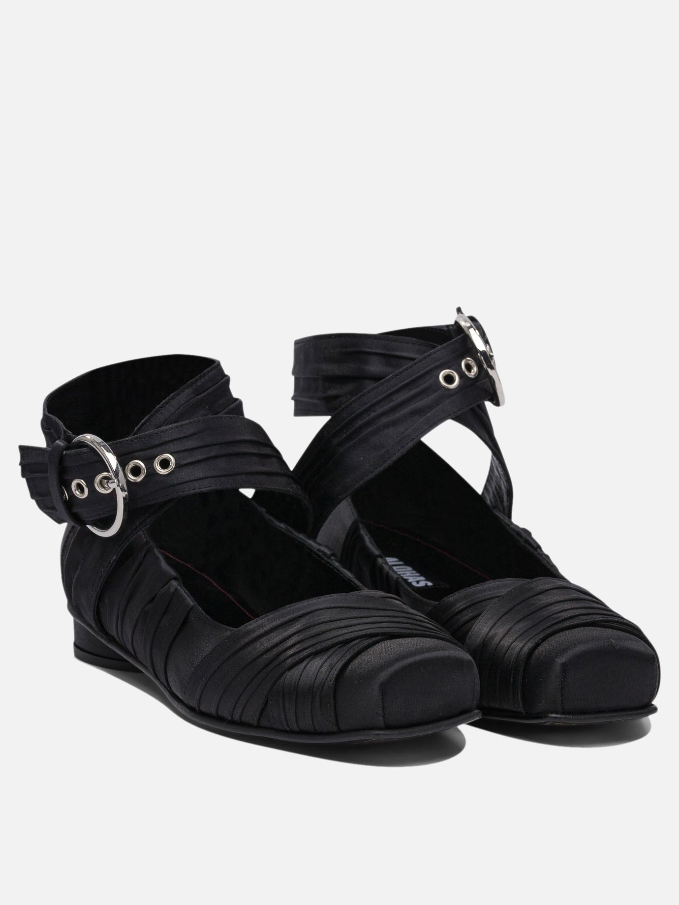 Ballerine classiche 60% polyethylene 40% recycled polyester - 100% cuerolite  Nero - Alohas Donna | PDP | VIETTI Online Store | thumbnail_2