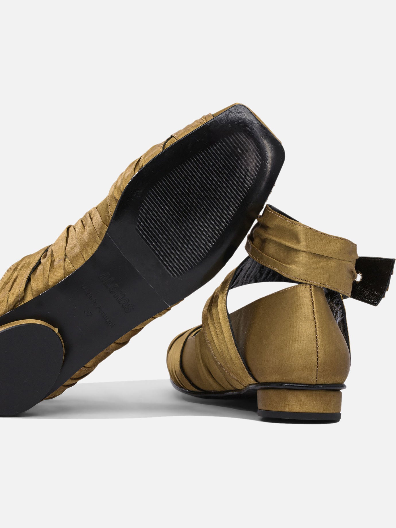 Ballerine classiche 60% polyethylene 40% recycled polyester - 100% cuerolite  Oro - Alohas Donna | PDP | VIETTI Online Store | thumbnail_4