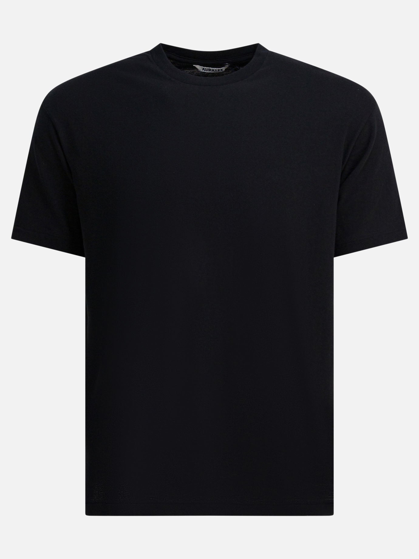 Crewneck t-shirts Solid colour  Black - Auralee Men | PDP | VIETTI Online Store | thumbnail