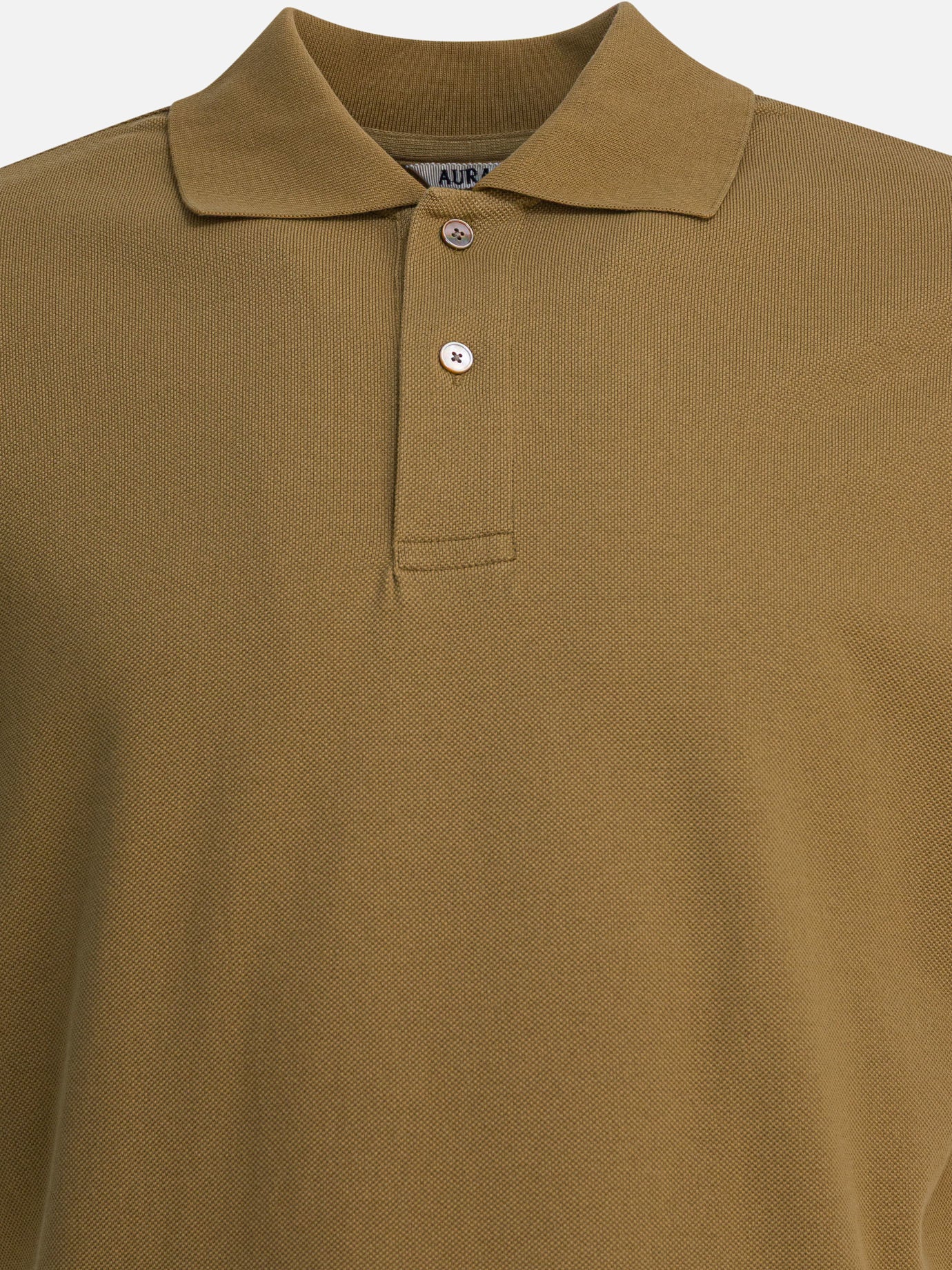 Polo shirts with buttons Solid colour  Beige - Auralee Men | PDP | VIETTI Online Store | Zoom-Modal_3
