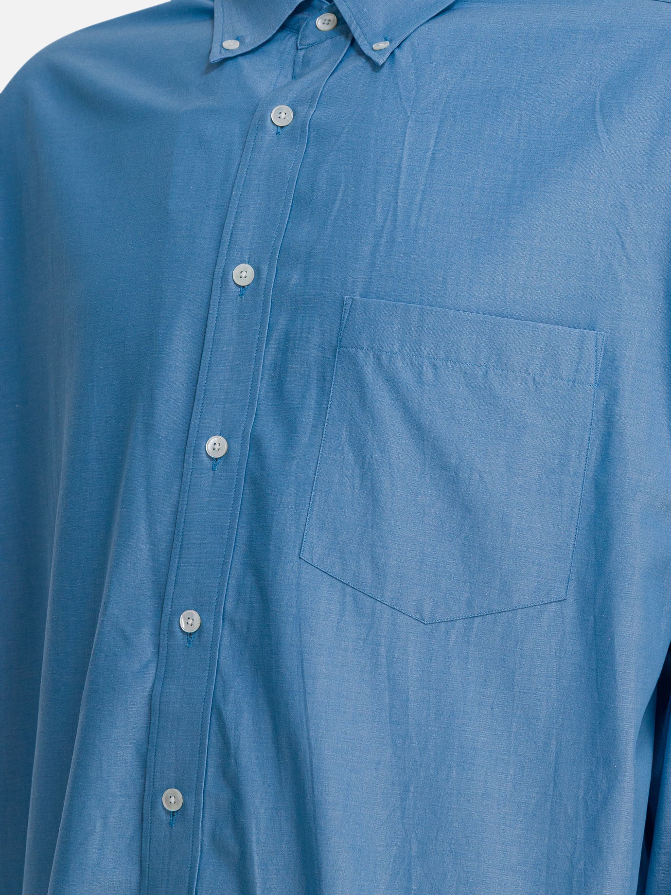 Camicie casual Solid colour  Azzurro - Auralee Uomo | PDP | VIETTI Online Store | Zoom-Modal_4

