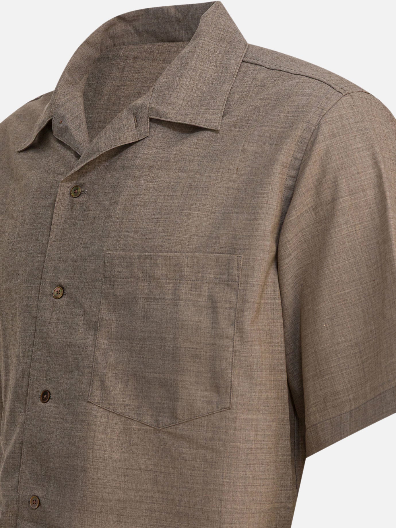 Camicie casual Solid colour  Beige - Auralee Uomo | PDP | VIETTI Online Store | Zoom-Modal_4
