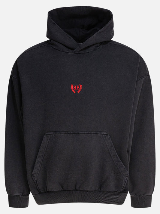 Balenciaga "Boxy Laurel Classic" hoodie 17568006_M Black 1