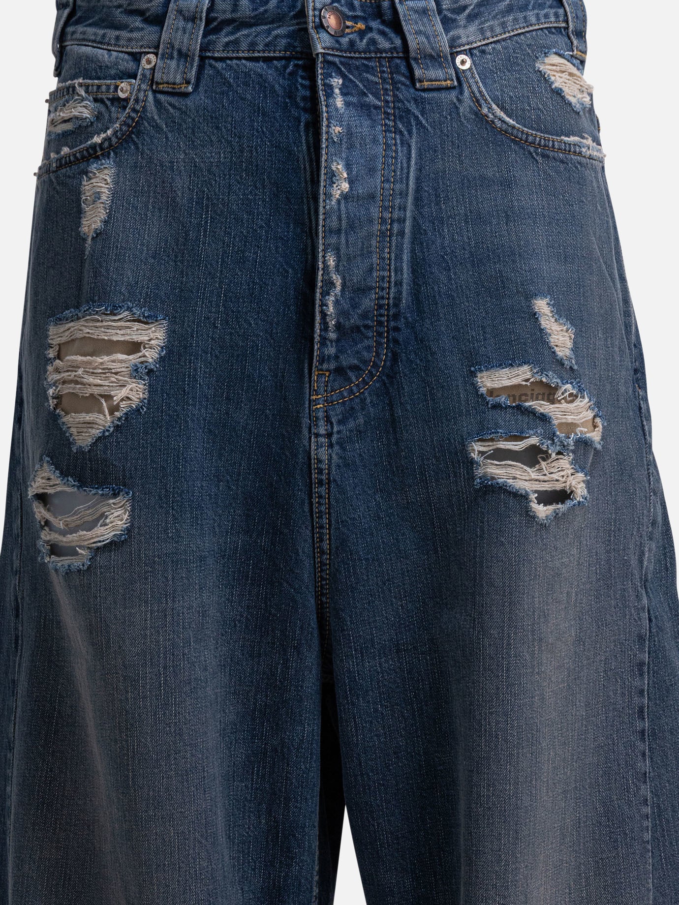 Wide-leg jeans Denim  Blue - Balenciaga Men | PDP | VIETTI Online Store | thumbnail_3