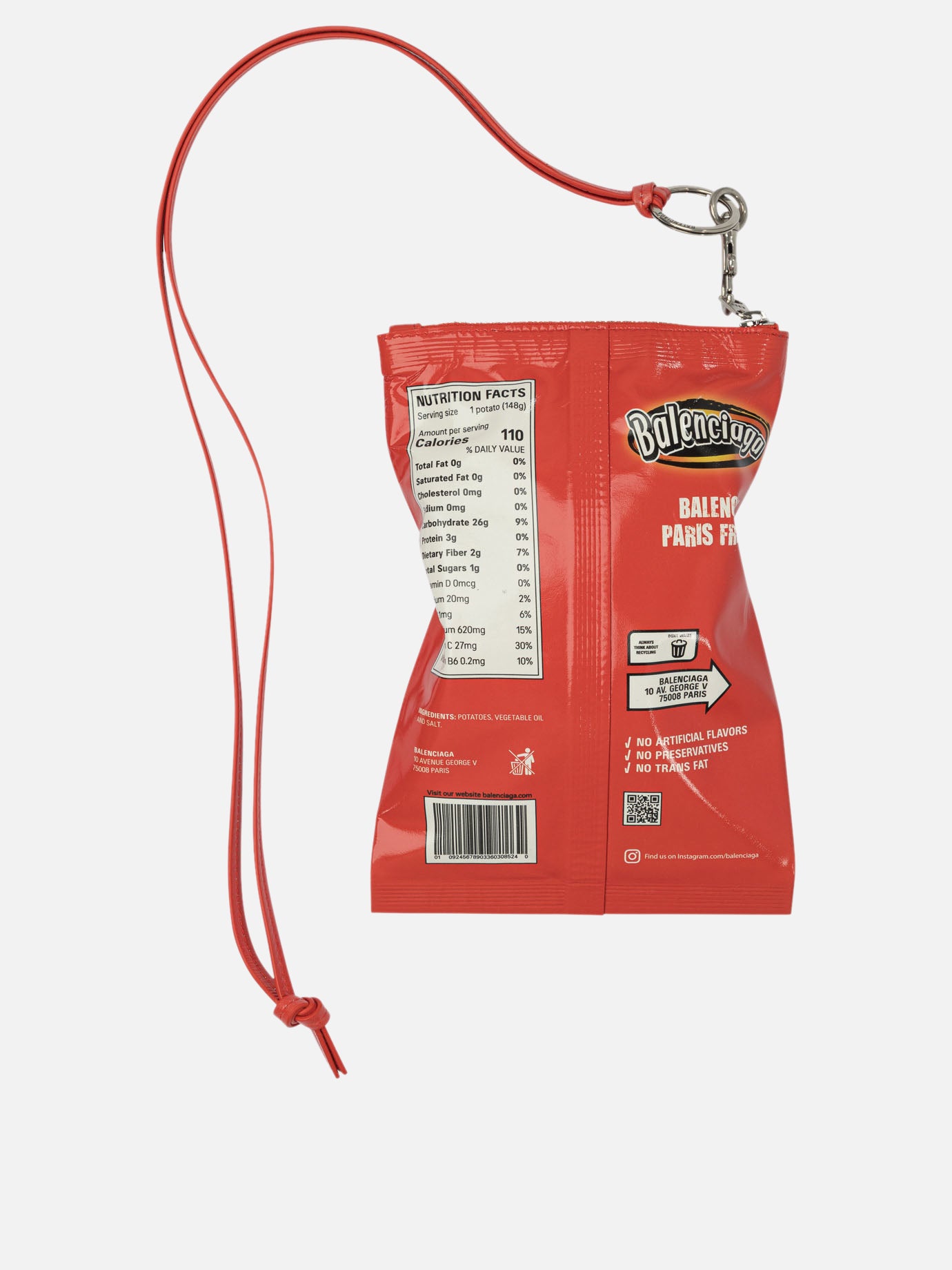 Balenciaga Pochette porta cellucare &quot;Chips&quot; 10715036_UNI Red thumbnail_2