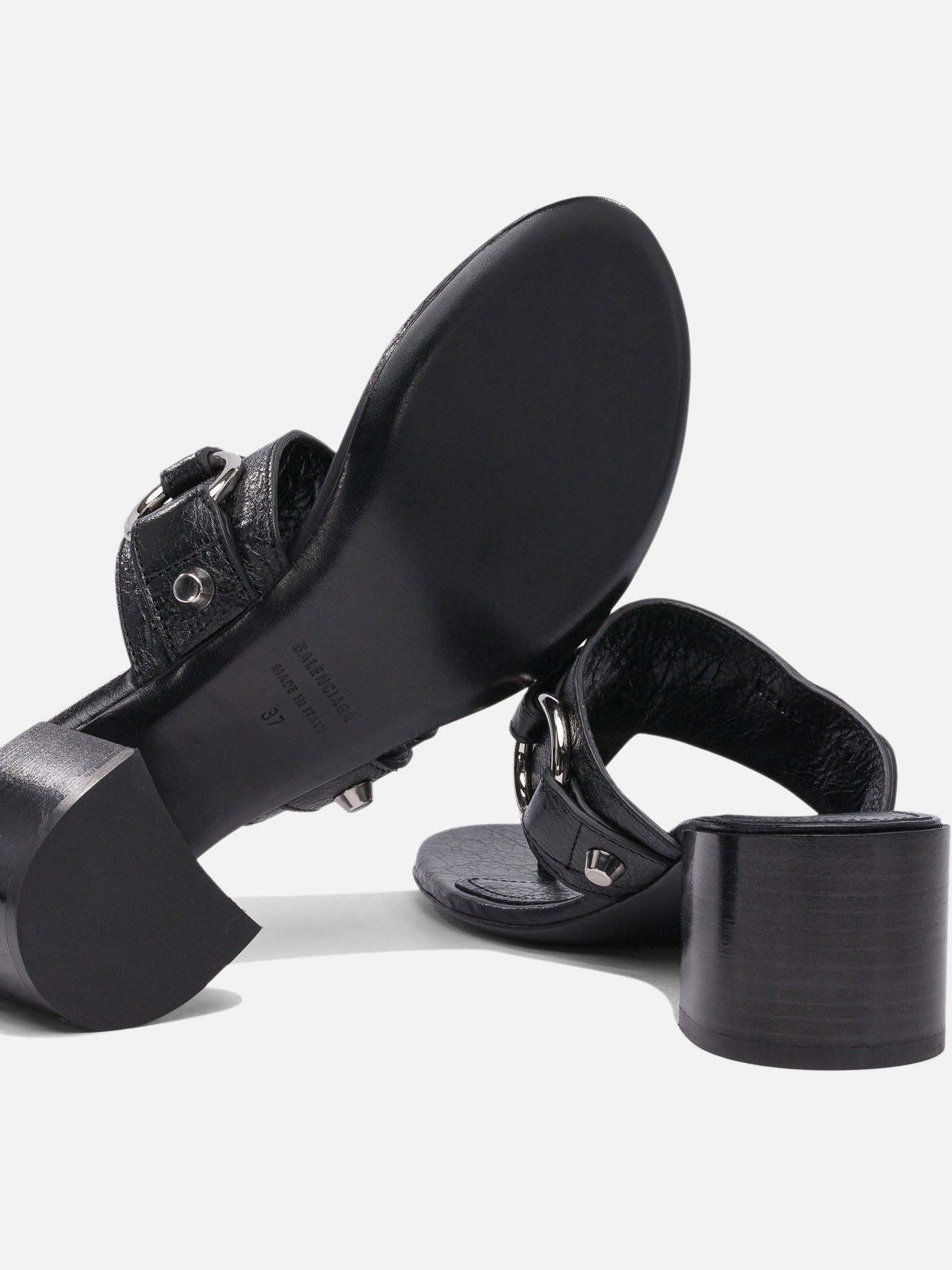 Sandali con tacco 100% lamb leather - 100% leather  Nero - Balenciaga Donna | PDP | VIETTI Online Store | thumbnail_5