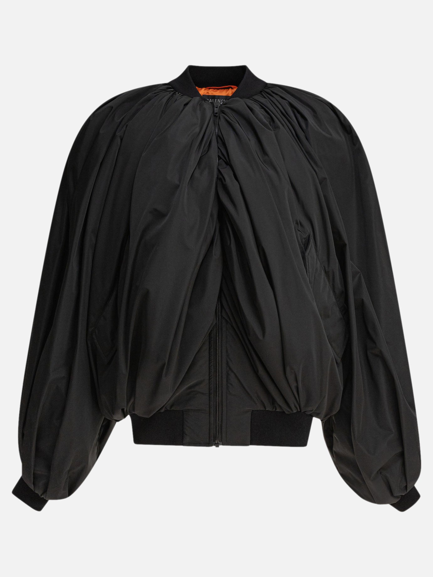 Balenciaga Draped bomber jacket Black
