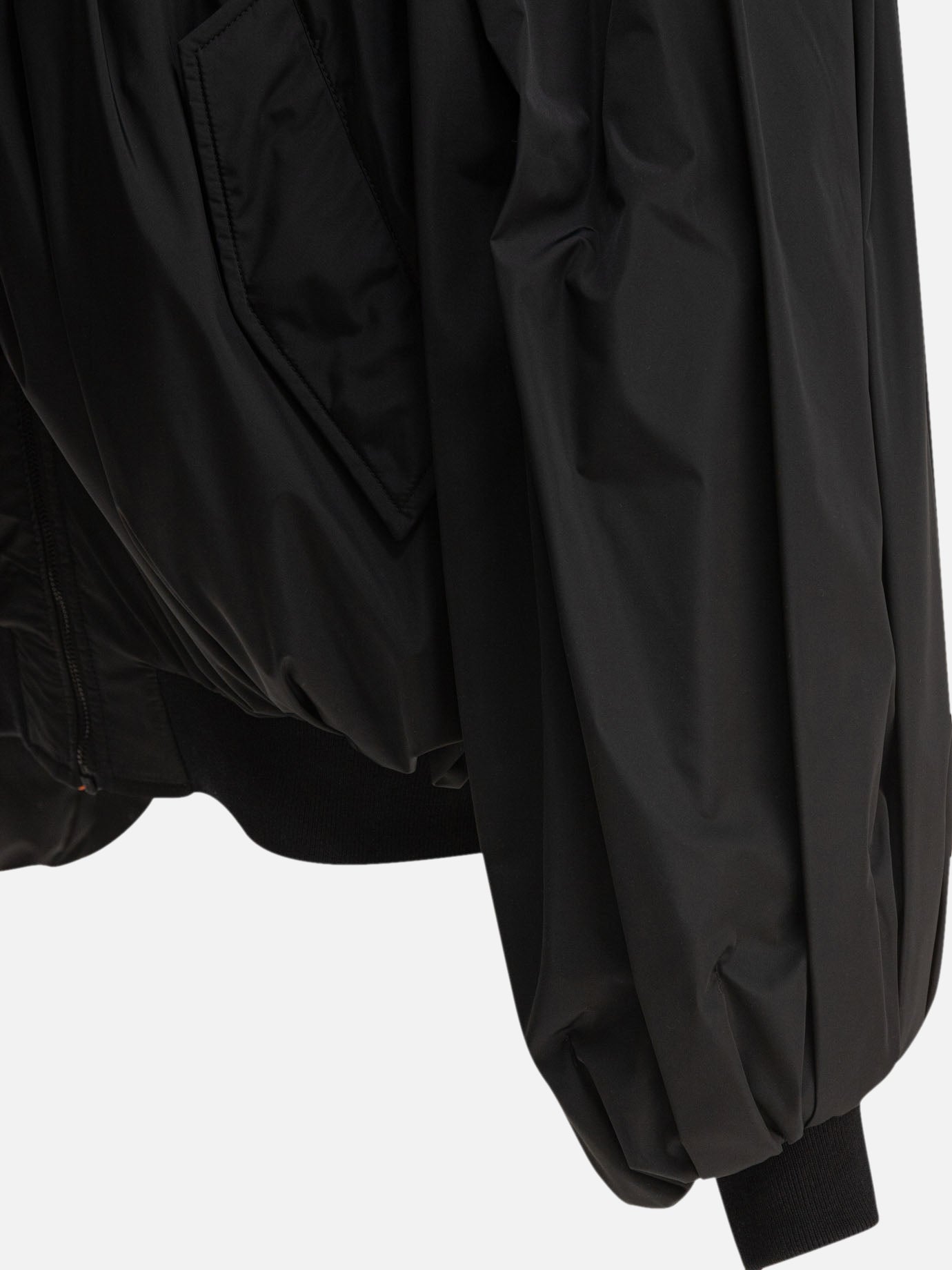 Balenciaga Draped bomber jacket 11996546_34 Black thumbnail_4