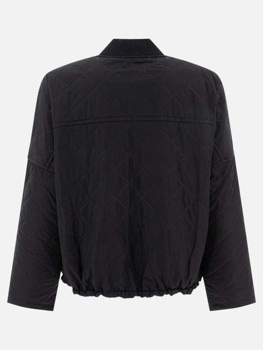 Barbour "Emlyn" Quilted bomber jacket 13214313_08 Black 2