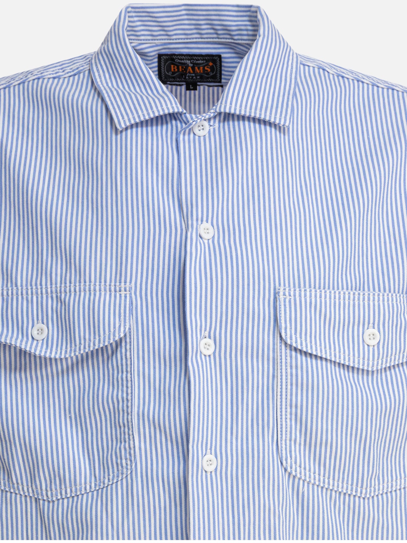 Beams Plus &quot;Work&quot; shirt 11645888_S Blue thumbnail_3