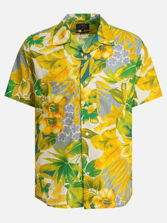 Beams Plus Camicia "Tropical" 19460956_S Yellow 1