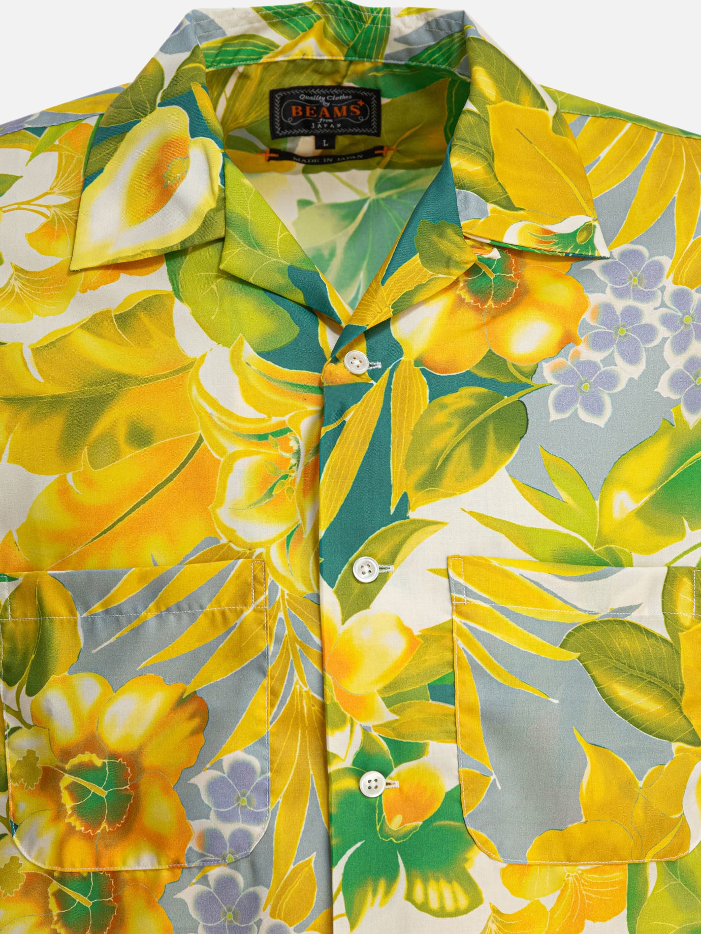 Beams Plus Shirt "Tropical" Yellow