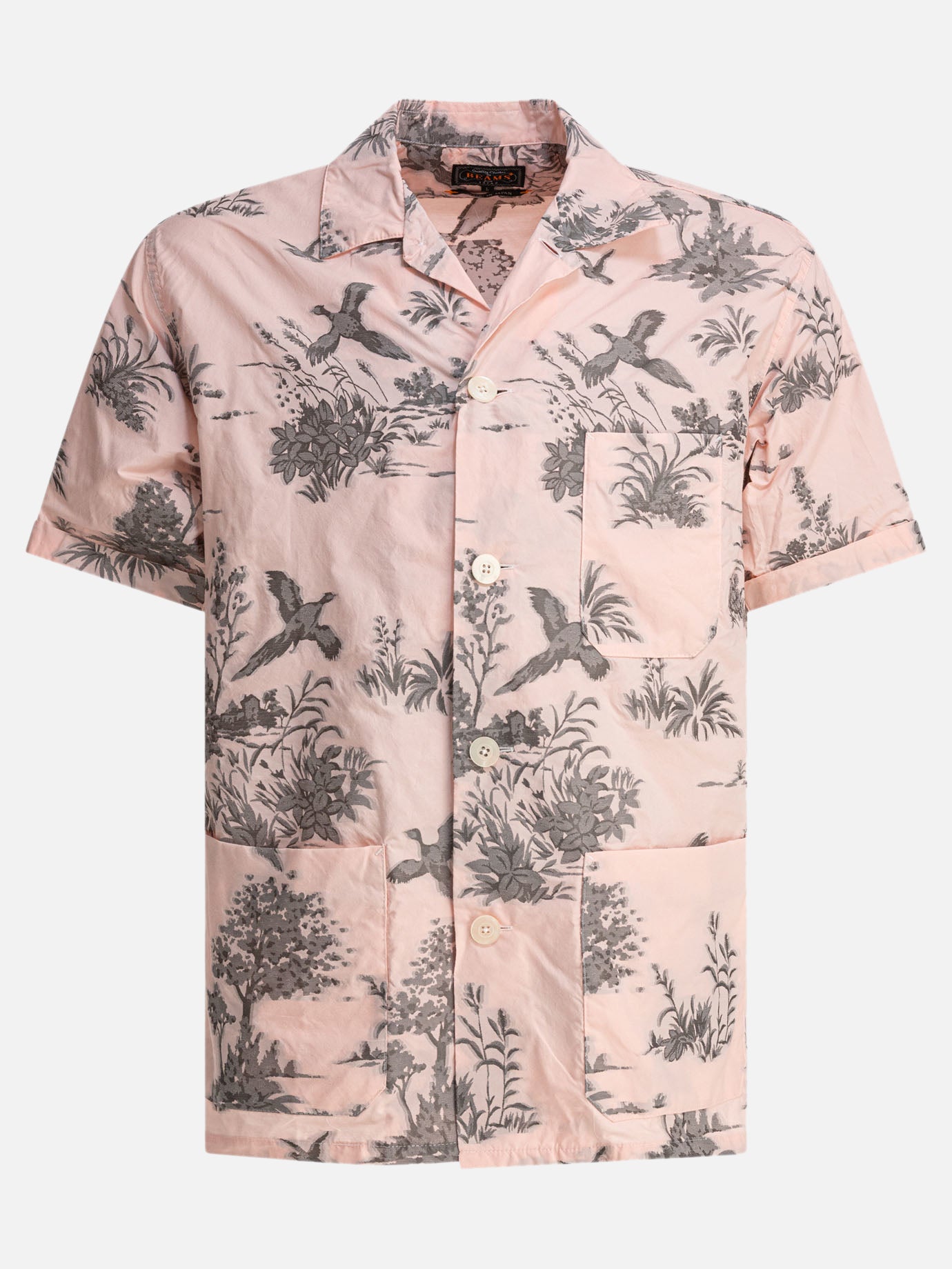 Beams Plus Camicia &quot;Beach&quot; 18176979_S Pink thumbnail_1