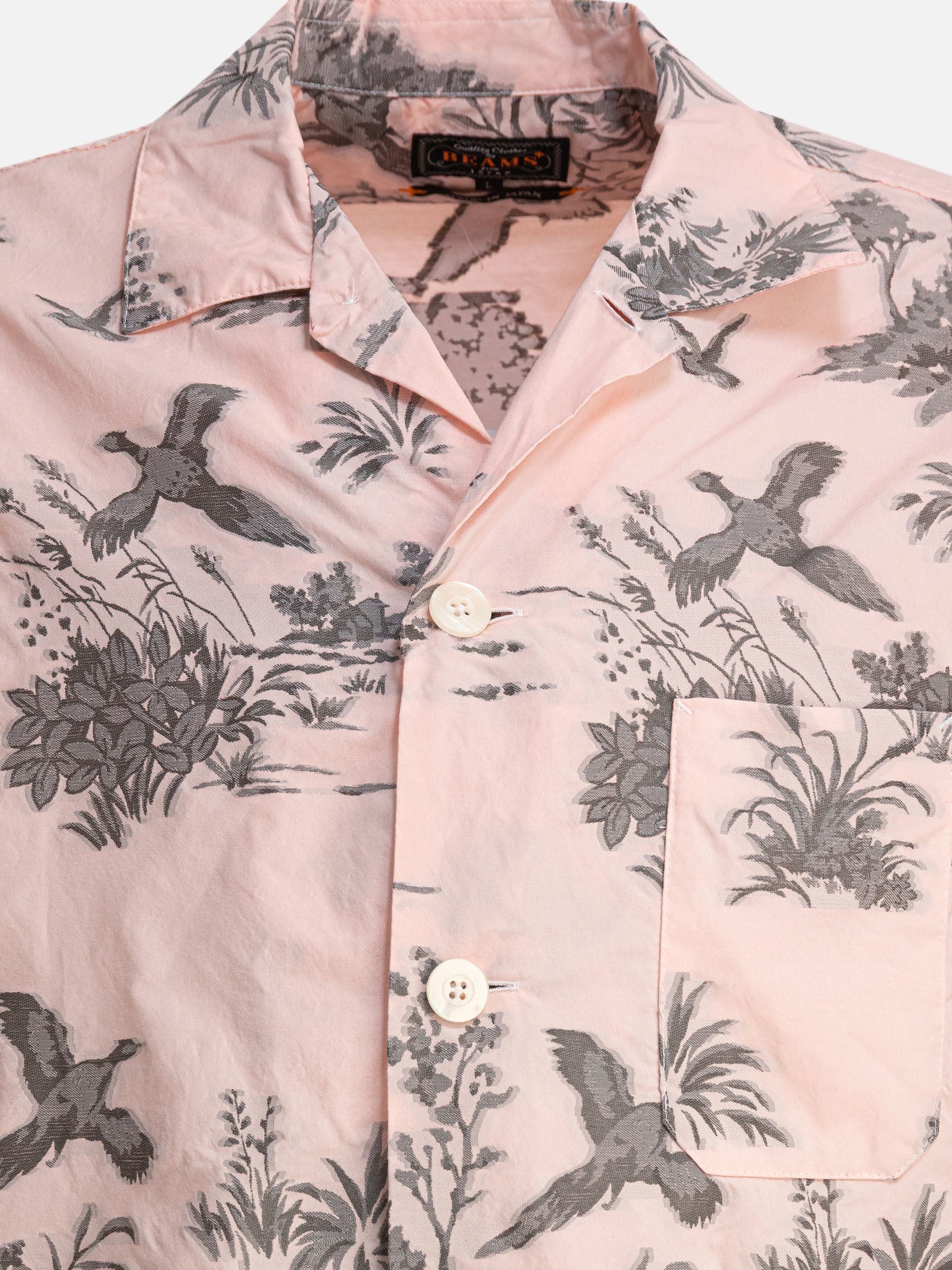 Beams Plus Camicia &quot;Beach&quot; 18176979_S Pink thumbnail_3