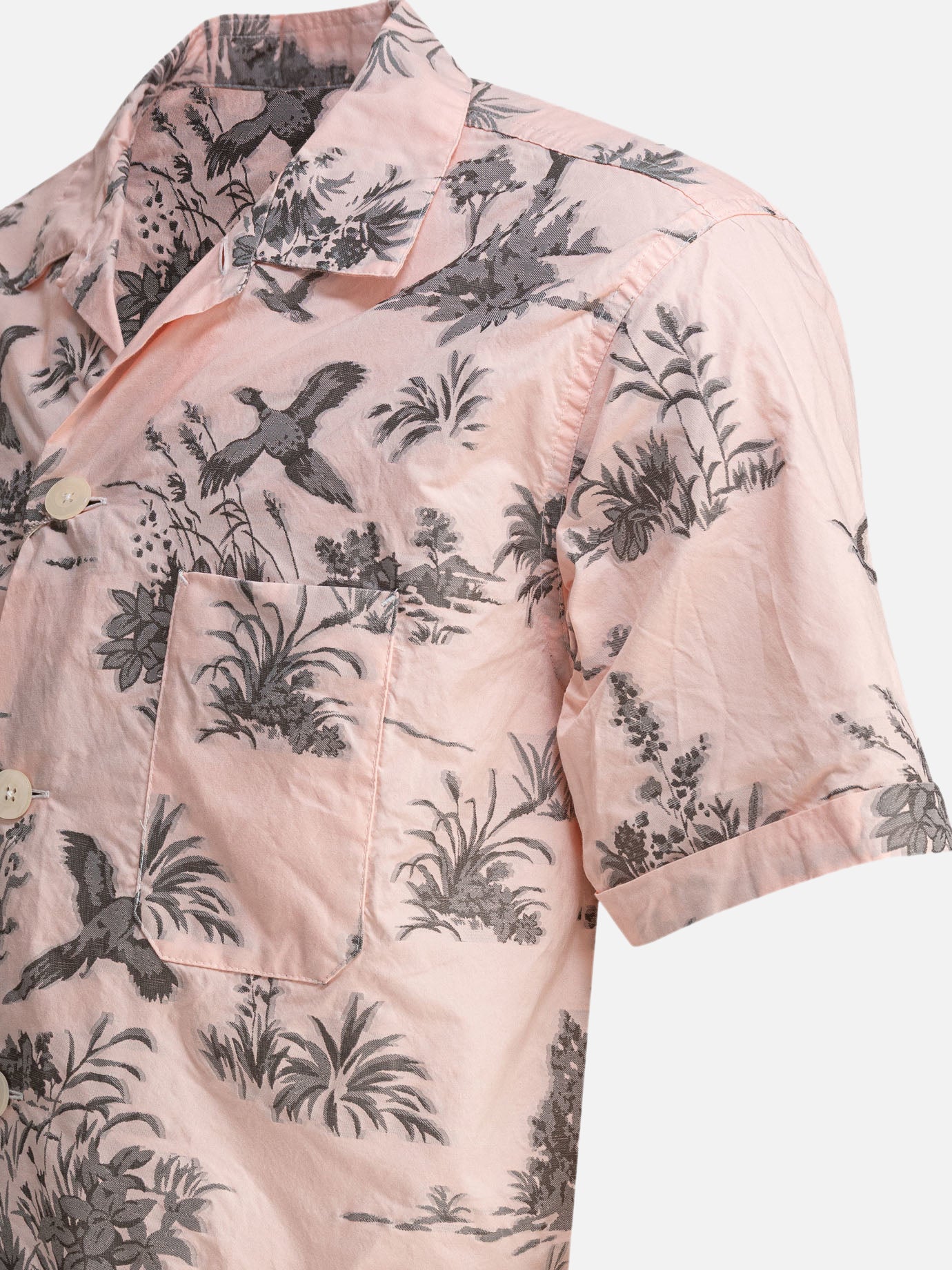 Beams Plus Camicia &quot;Beach&quot; 18176979_S Pink thumbnail_4