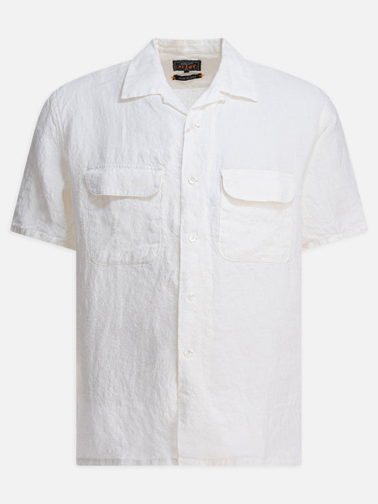 Beams Plus Camicia con colletto camp 12413913_M White 1