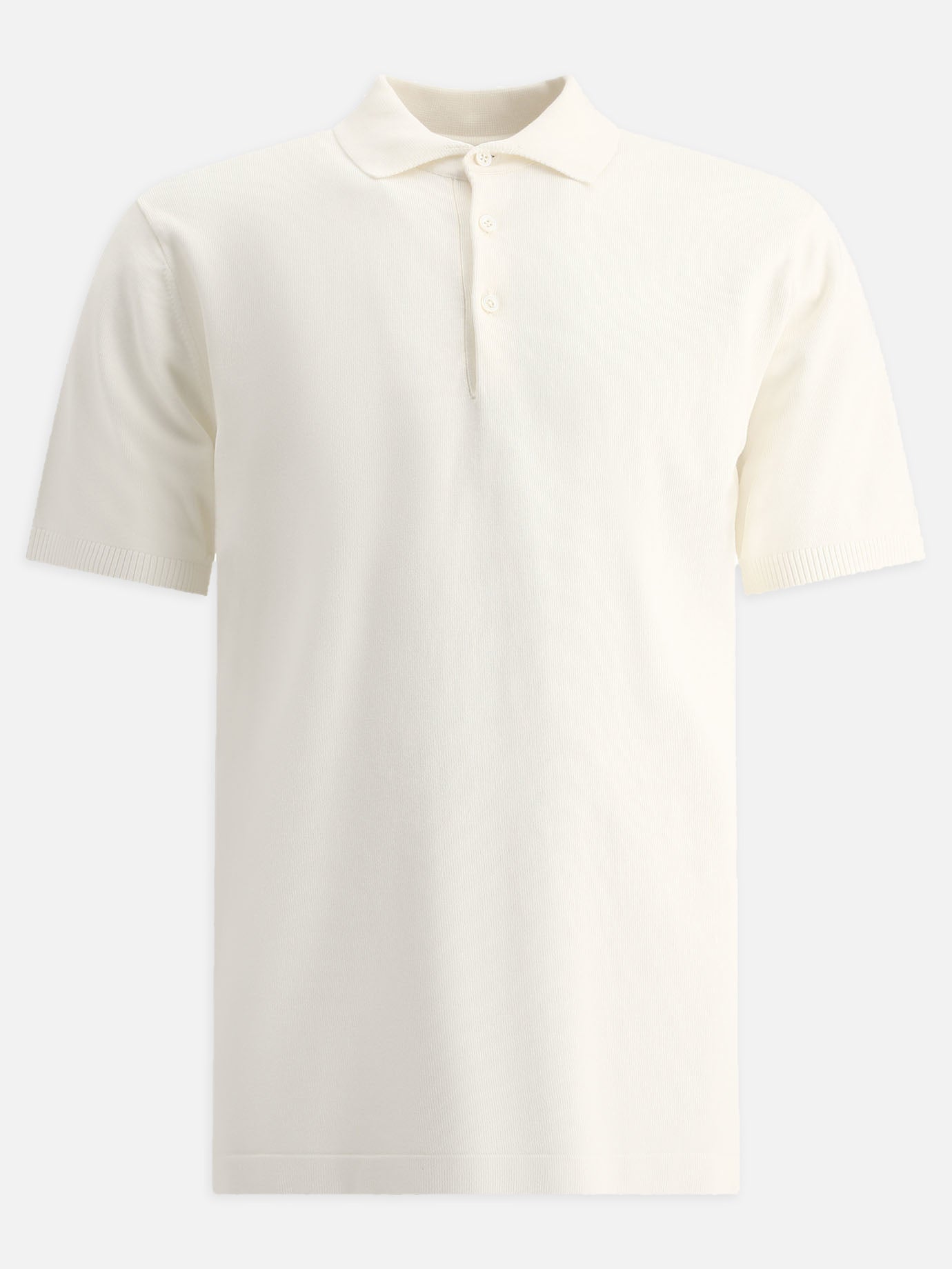 Polo con bottoni Solid colour  Bianco - Beams Plus Uomo | PDP | VIETTI Online Store | Zoom-Modal
