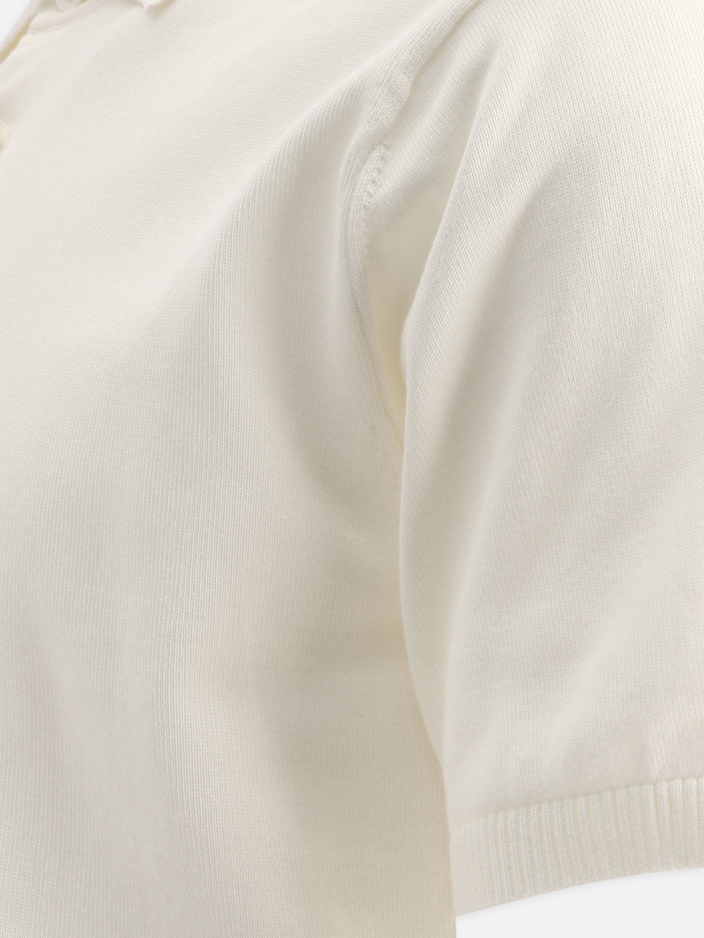 Polo con bottoni Solid colour  Bianco - Beams Plus Uomo | PDP | VIETTI Online Store | thumbnail_4