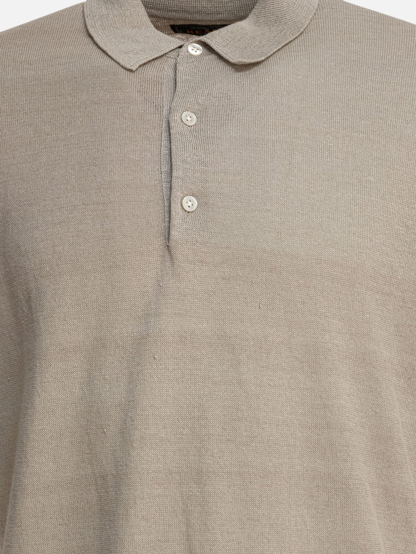 Beams Plus Hemp polo shirt Grey
