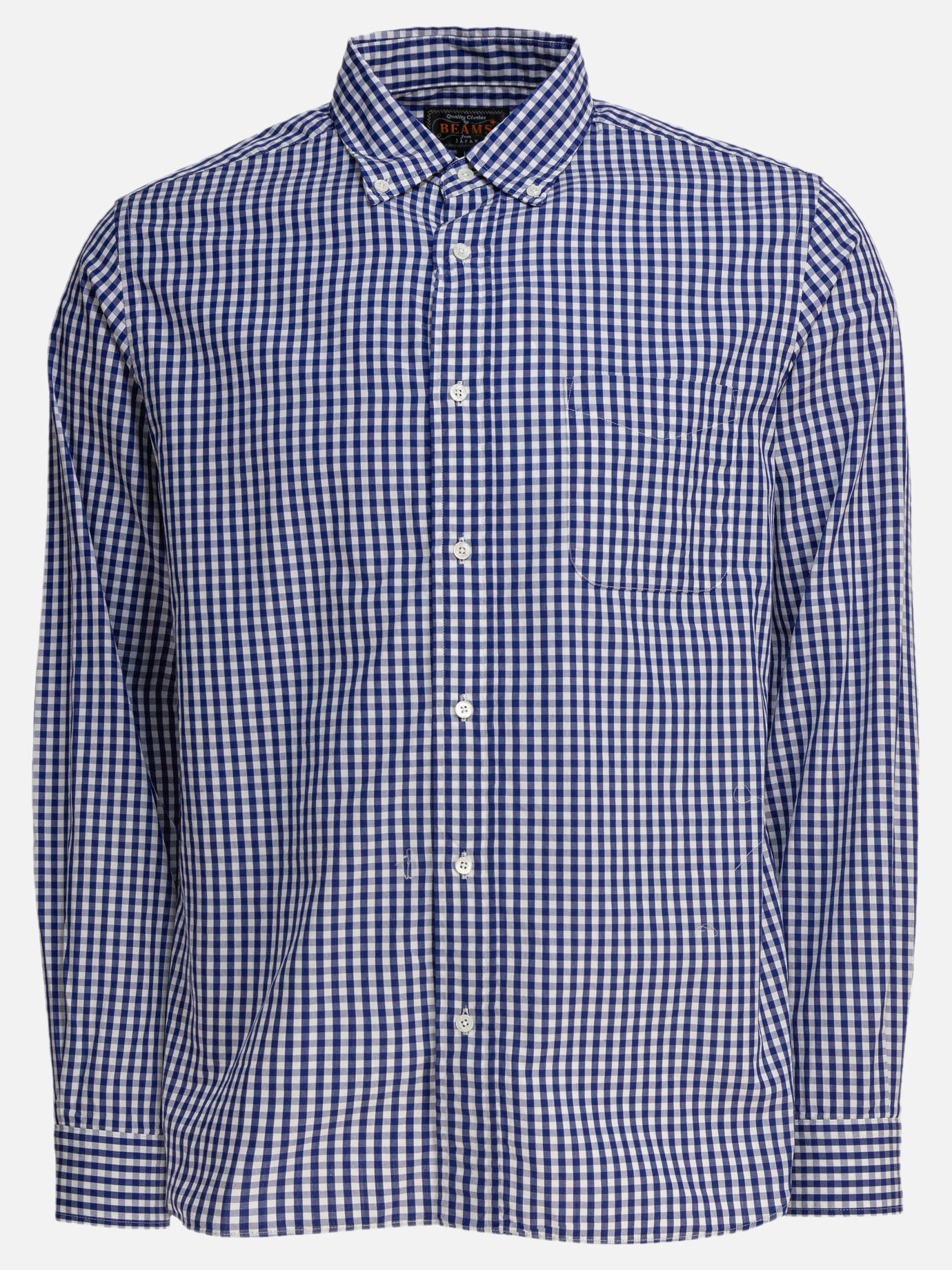 Beams Plus Camicia &quot;Gingham Check&quot; 17201032_S Blue thumbnail_1