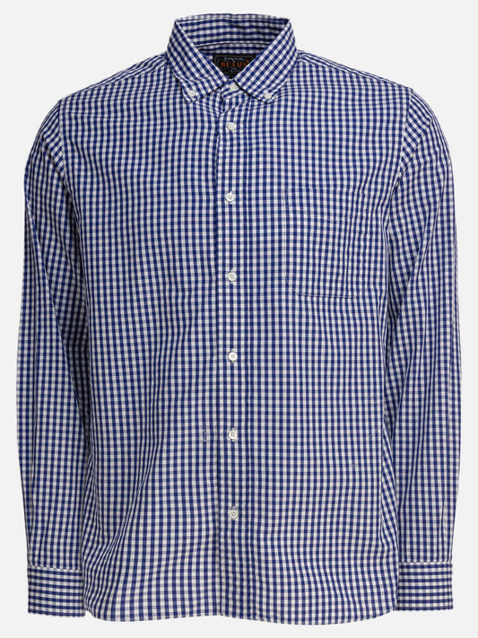 Beams Plus Camicia "Gingham Check" 17201032_S Blue 1