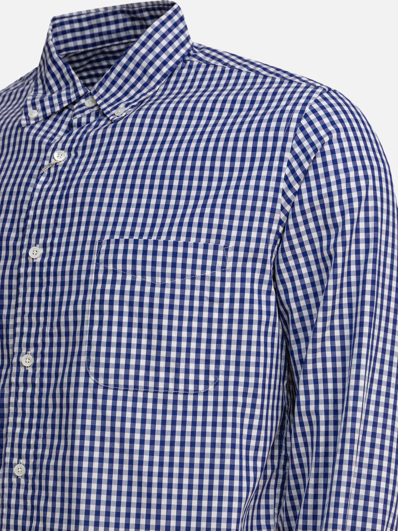 Beams Plus Camicia &quot;Gingham Check&quot; 17201032_S Blue thumbnail_4