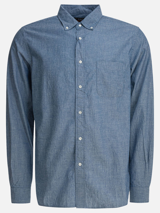 Beams Plus Camicia con colletto button-down 13613824_S Blue 1