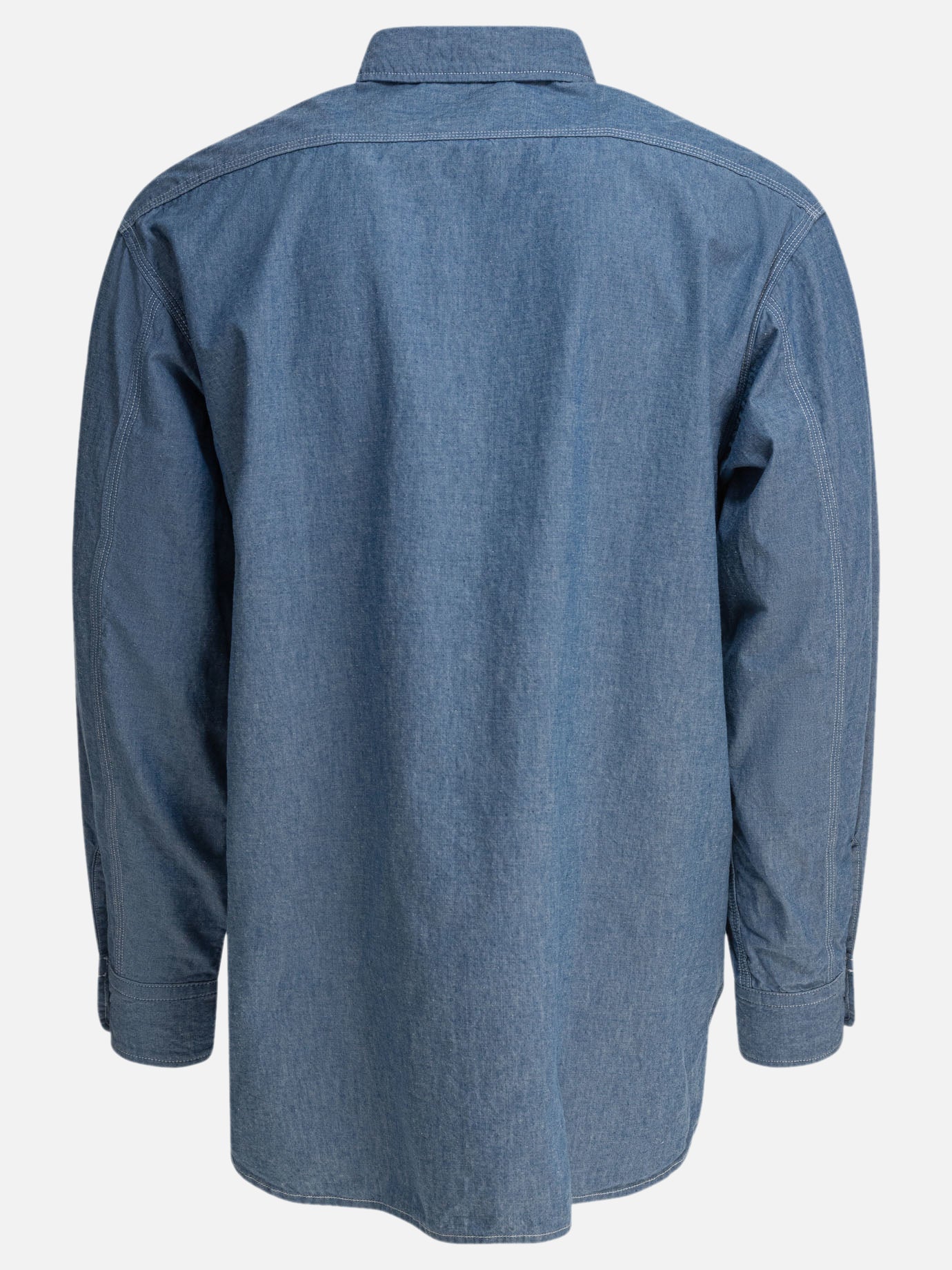 Beams Plus Camicia &quot;Work Chambray&quot; 10849321_S Blue thumbnail_2