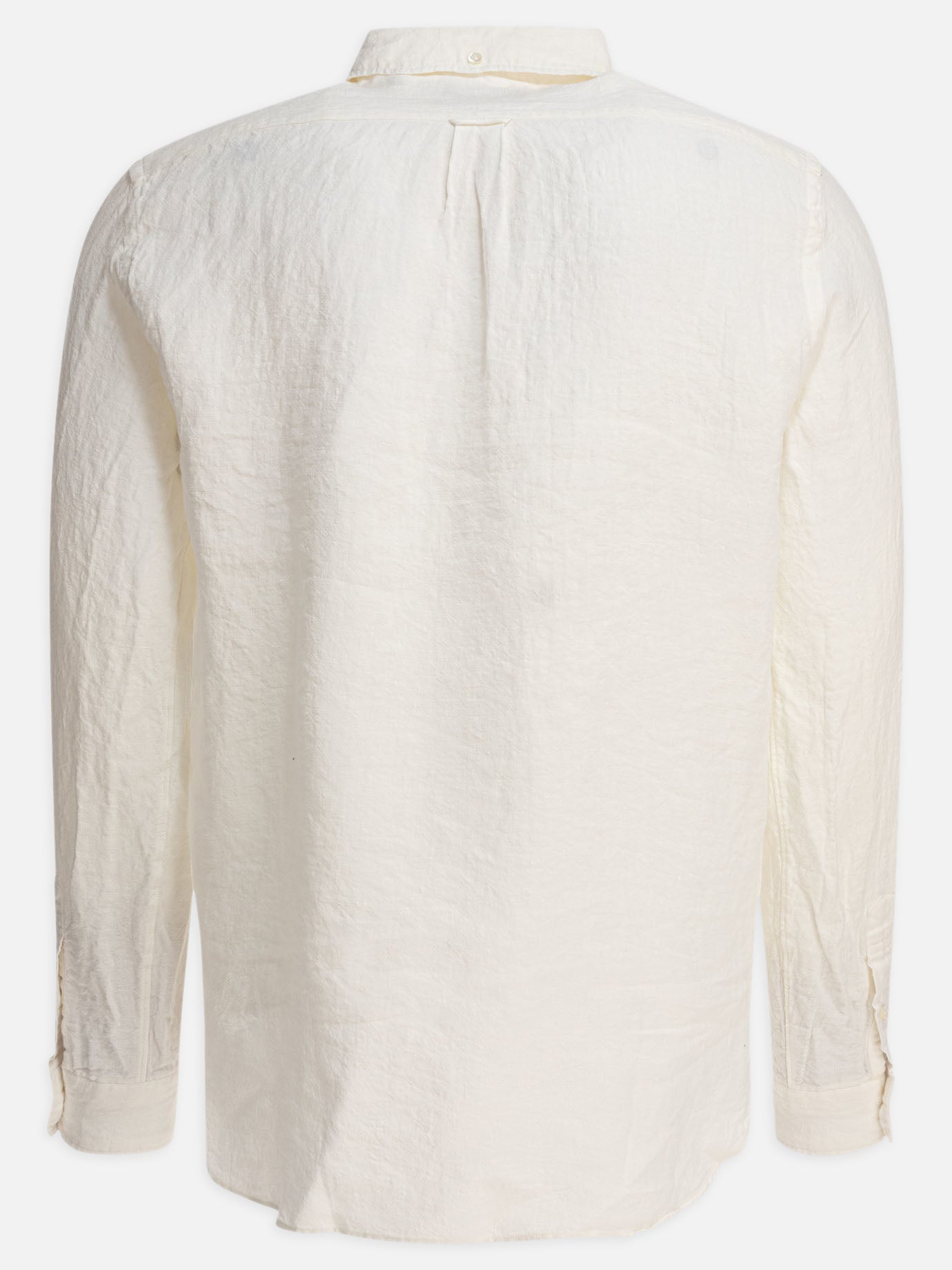 Beams Plus Camicia &quot;Linen Solid&quot; 18874128_S White thumbnail_2
