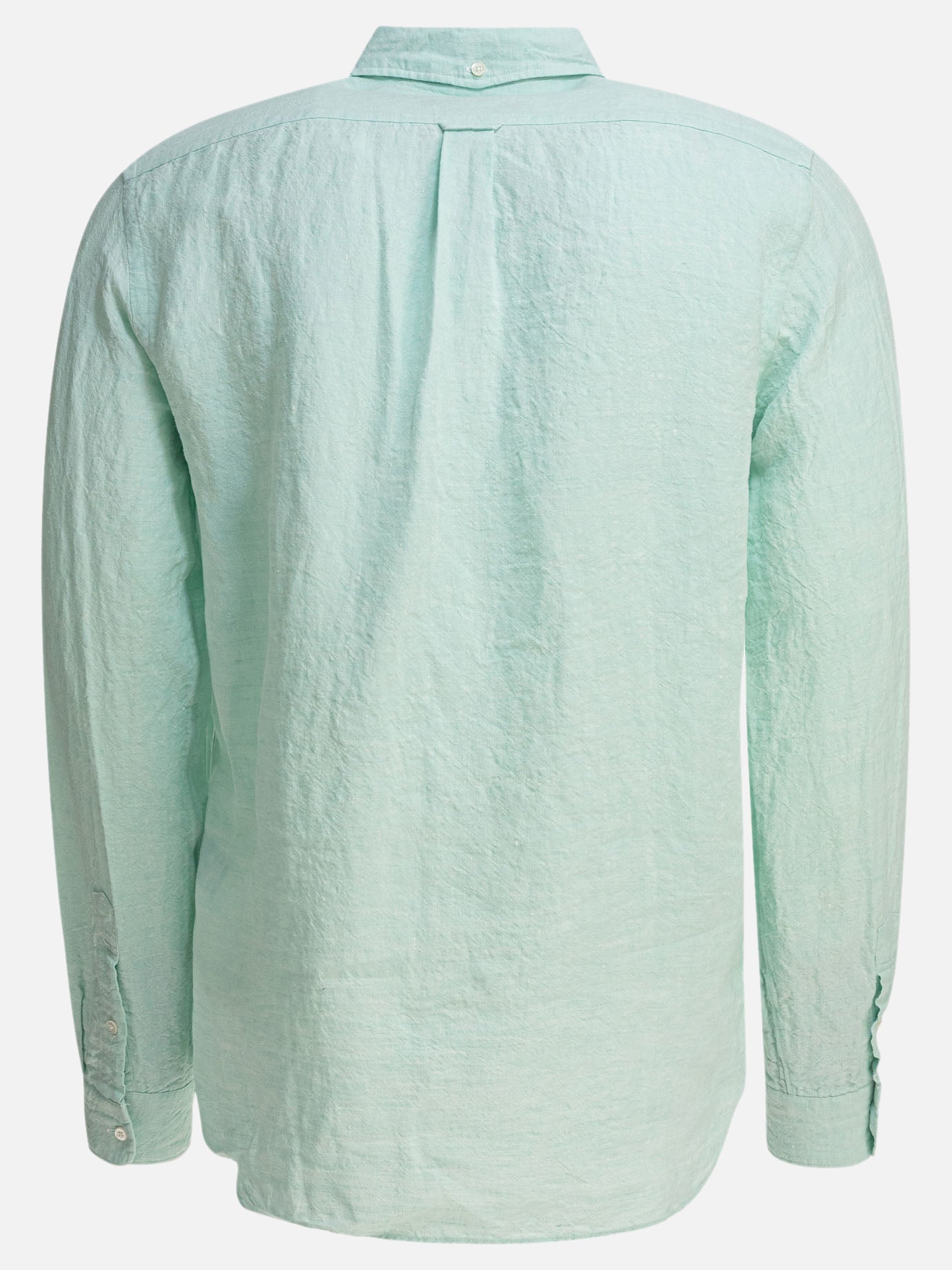 Beams Plus "Linen Solid" Shirt Green