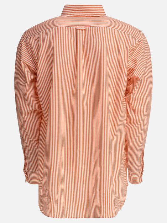 Beams Plus "Wool Stripe" Shirt 12178229_S Orange 2