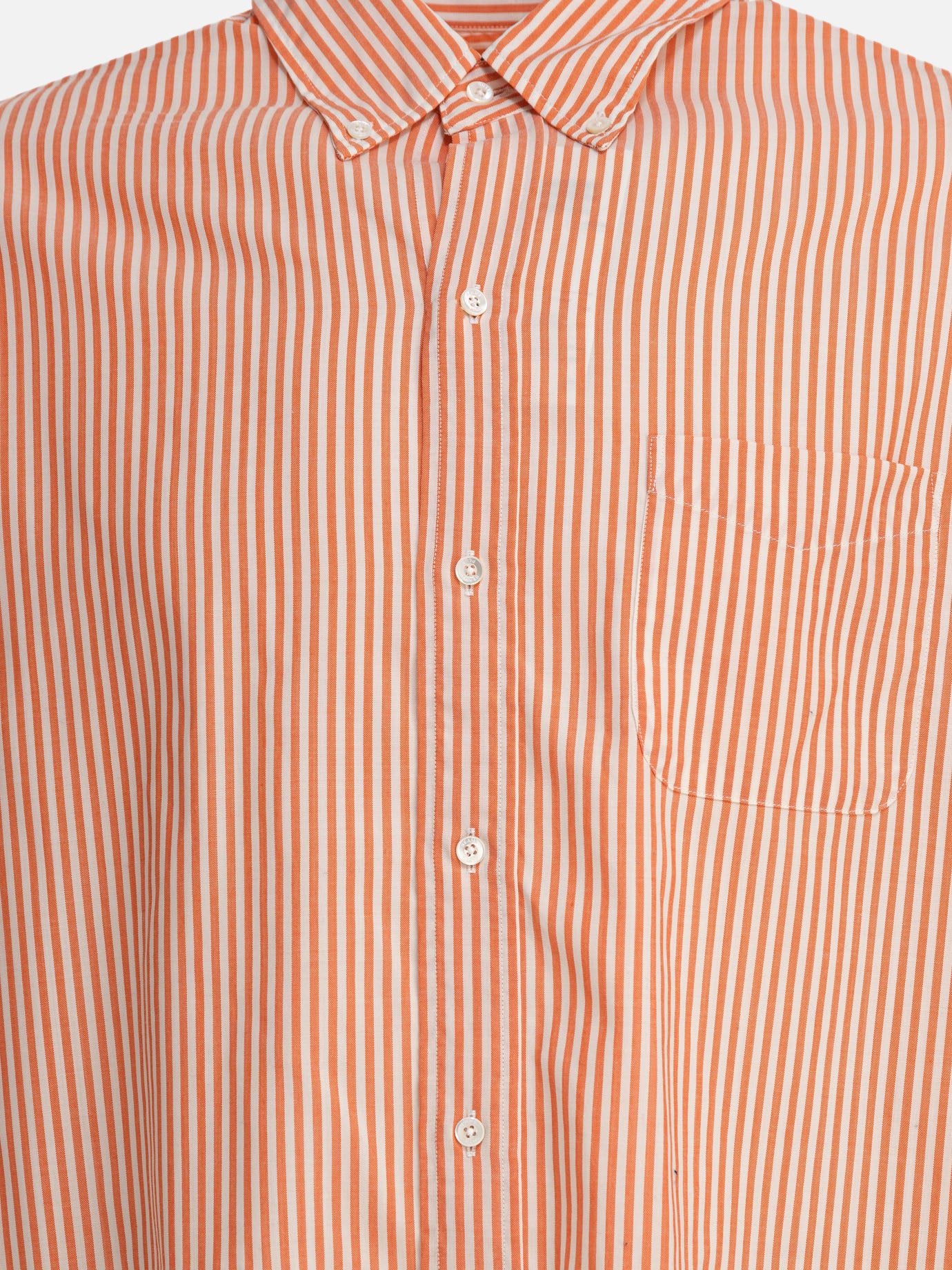 Beams Plus &quot;Wool Stripe&quot; Shirt 12178229_S Orange thumbnail_3